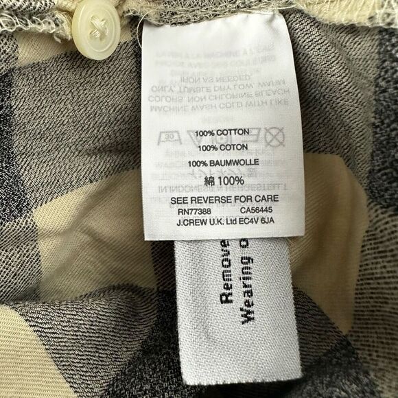 Madewell Women's Classic Ex-Boyfriend Button-Back Shirt in Buffalo Check size XS - Picture 7 of 10